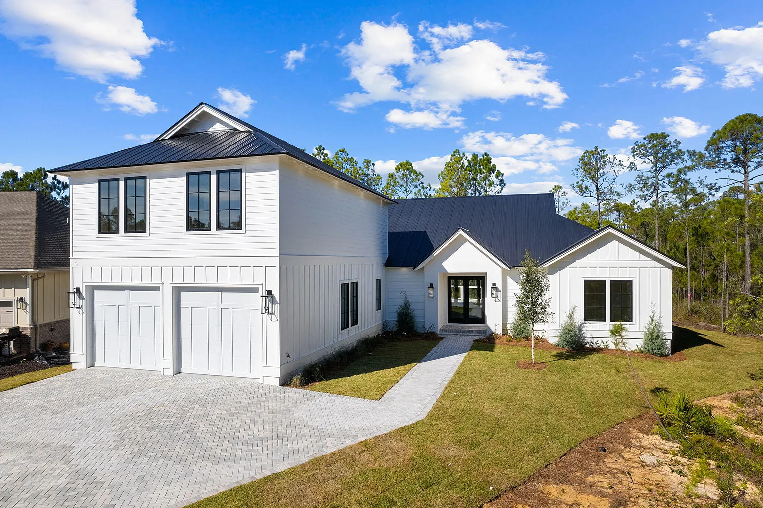 Modern Home Exterior - Completed Project