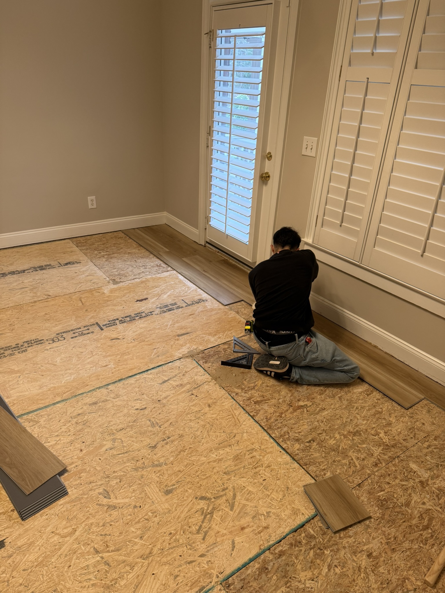 Flooring Installation in Progress